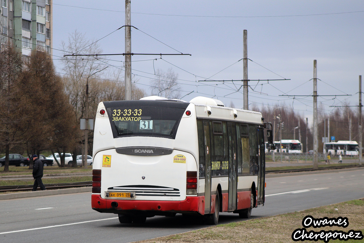 Вологодская область, Scania OmniLink I (Скания-Питер) № АК 091 35