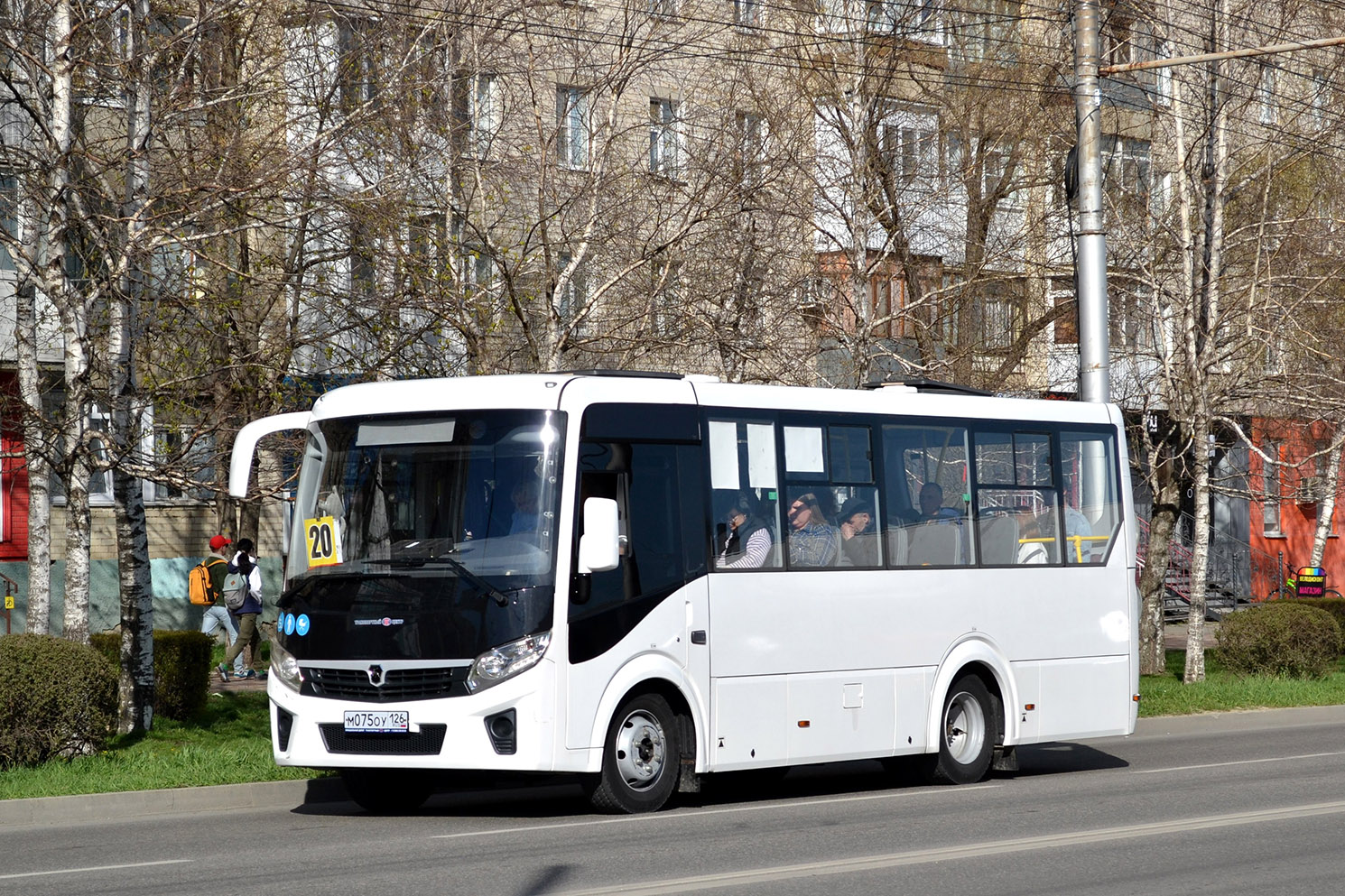 Ставропольский край, ПАЗ-320435-04 "Vector Next" № М 075 ОУ 126