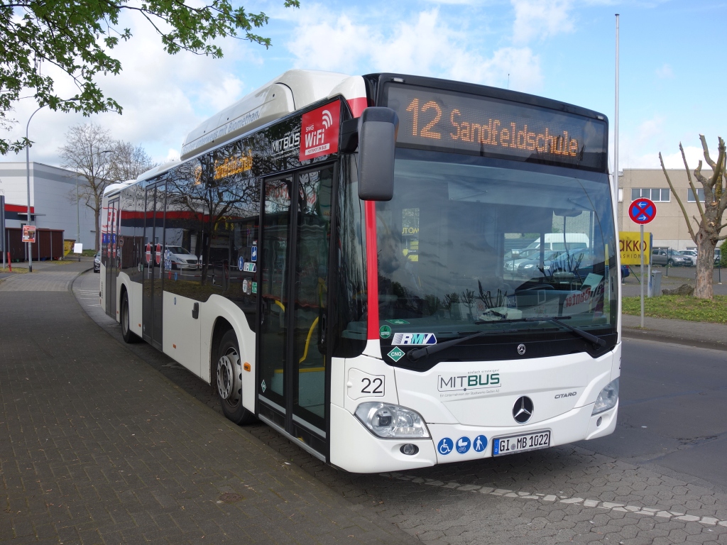 Гессен, Mercedes-Benz Citaro C2 NGT hybrid № 22