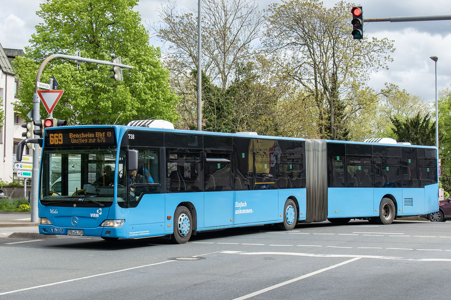 Гессен, Mercedes-Benz O530GÜ Citaro facelift GÜ № ERB-CL 738 Гессен, Mercedes-Benz O530GÜ Citaro facelift GÜ № ERB-CL 738