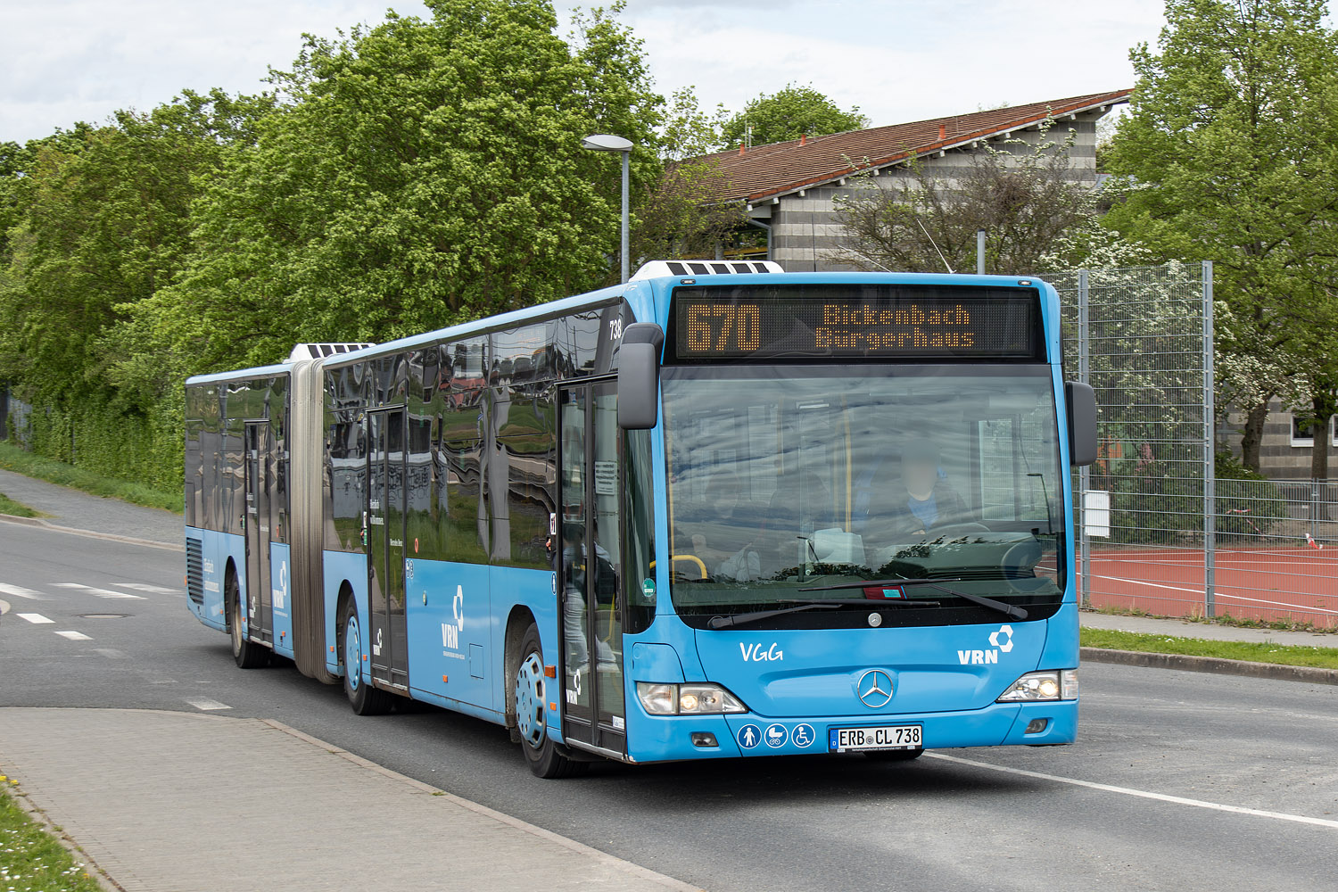 Hesse, Mercedes-Benz O530GÜ Citaro facelift GÜ # ERB-CL 738 Hesse, Mercedes-Benz O530GÜ Citaro facelift GÜ # ERB-CL 738