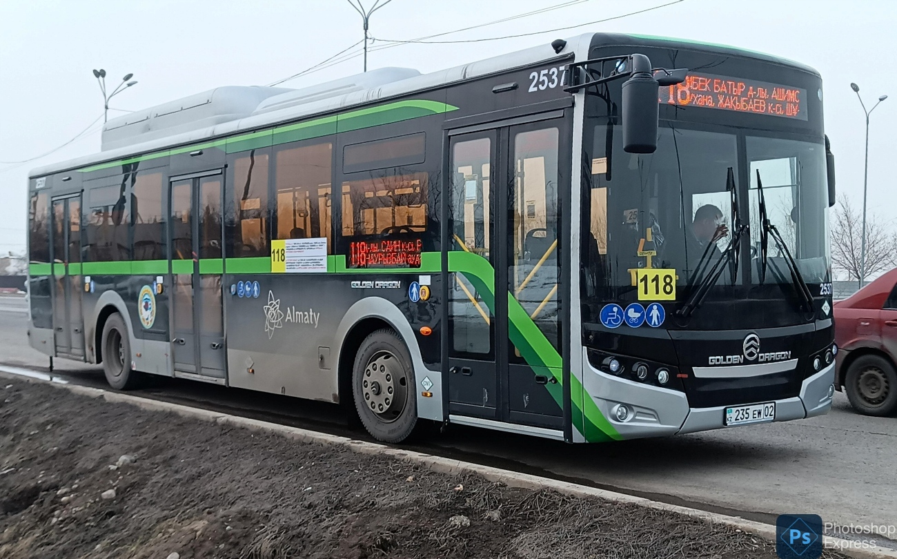 Almaty, Golden Dragon XML6125CN (Hyundai Trans Auto) # 2537