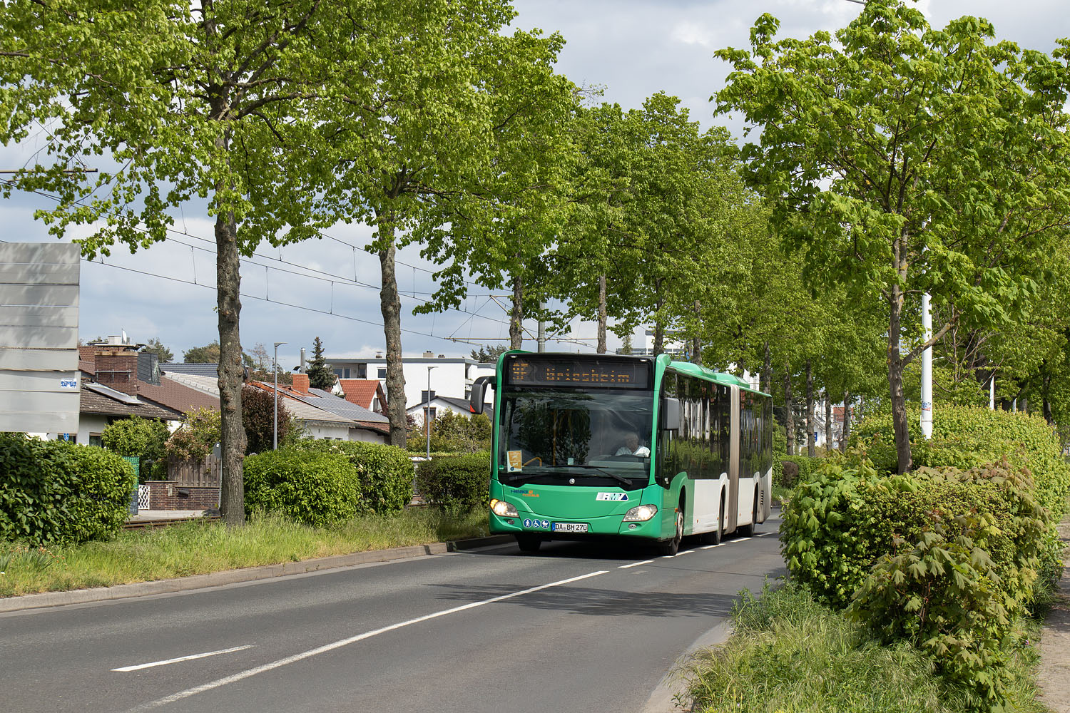 Гессен, Mercedes-Benz Citaro C2 G № 270; Гессен — SEV · Straßenbahn Darmstadt · Schloss <> Griesheim · 15.04.2024 — 05.05.2024