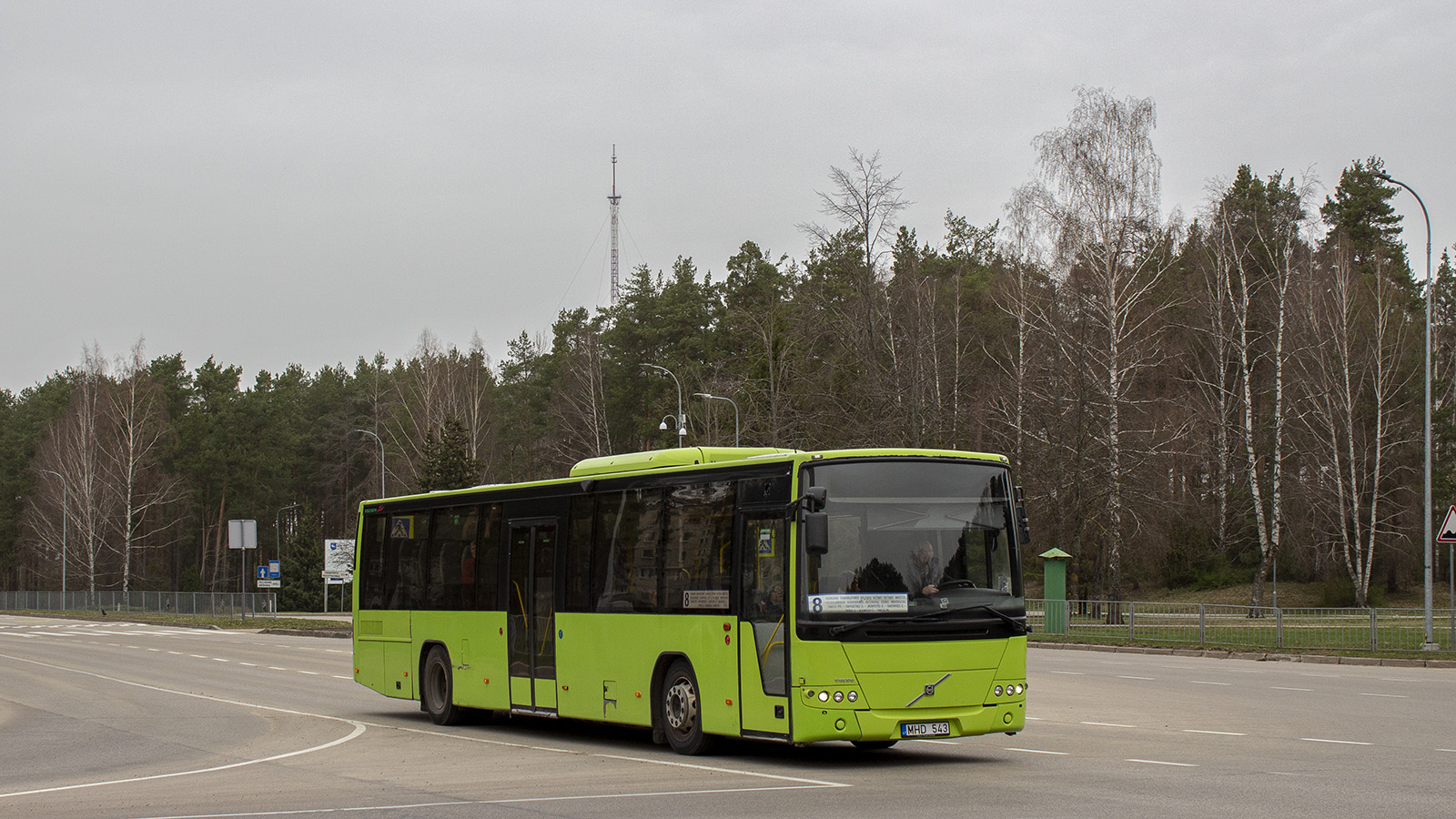 Литва, Volvo 8700LE № MHD 543