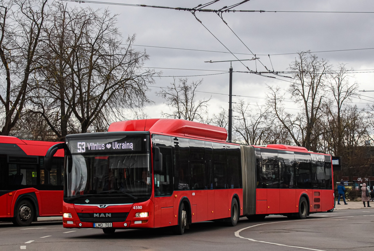 Литва, MAN A23 Lion's City G NG313 CNG № 4580