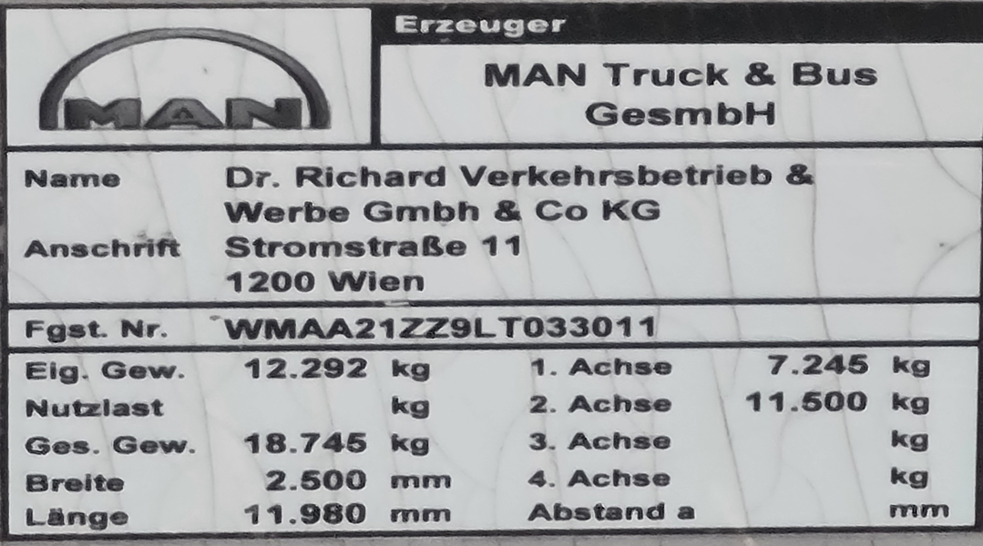 Австрия, MAN A21 Lion's City NL323 № 1447