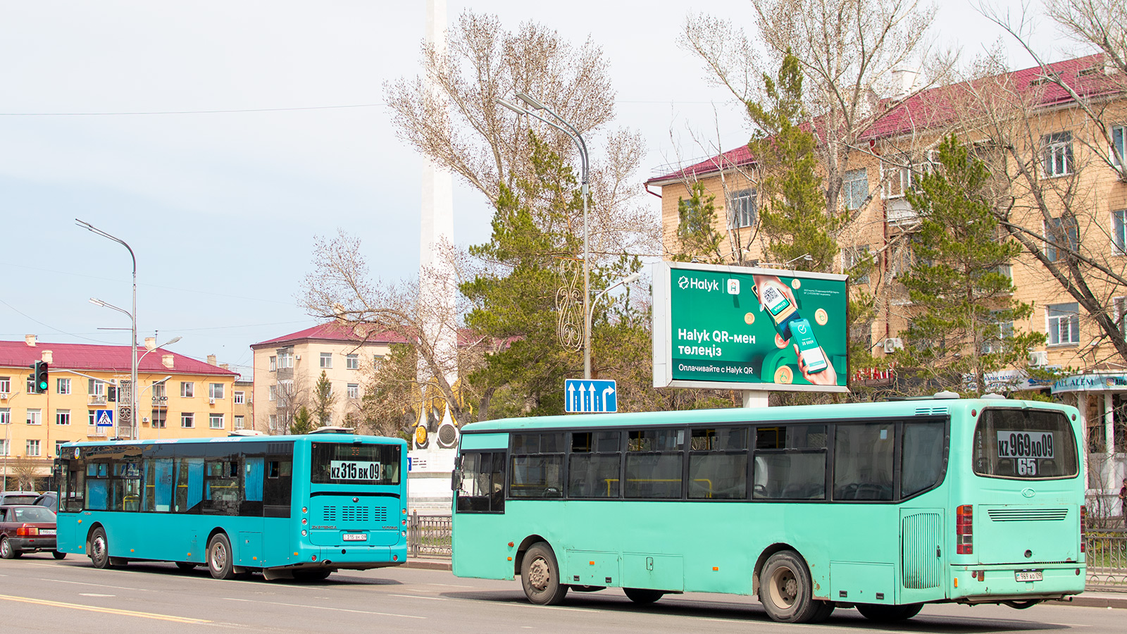 Карагандинская область, Yutong ZK6118HGA (QazTehna) № 315 BK 09; Карагандинская область, Güleryüz Cobra GD272 № 969 AO 09