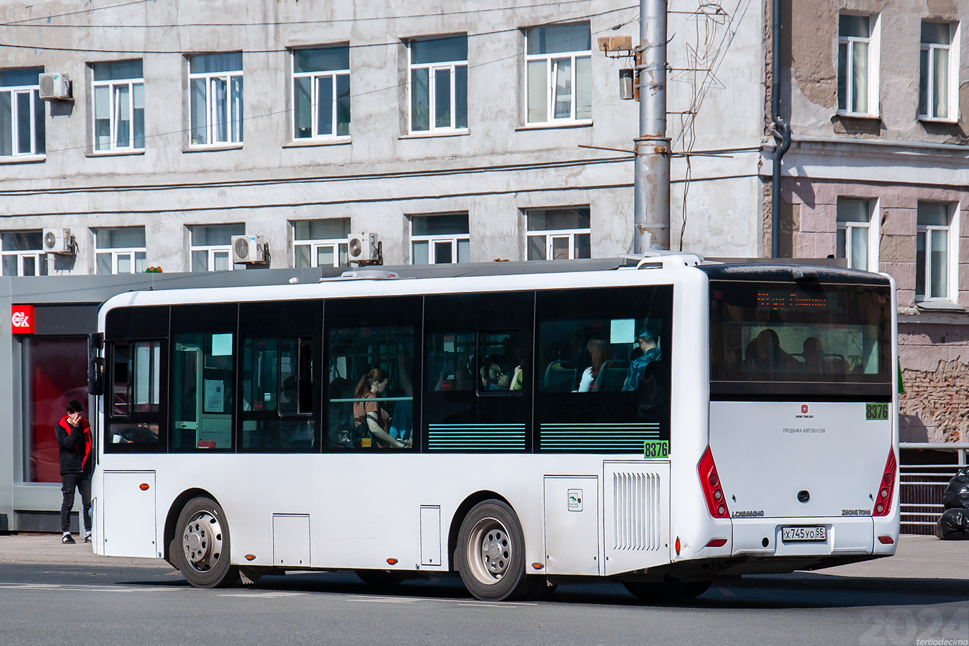 Омская область, Zhong Tong LCK6860HG № 8376