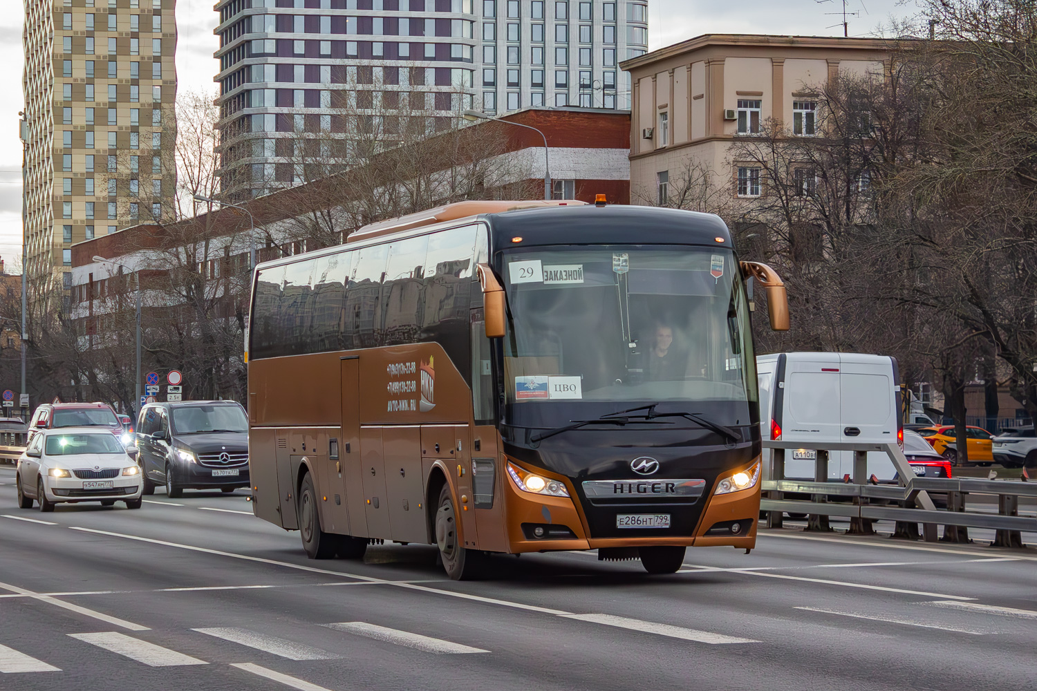 Москва, Higer KLQ6128LQ № Е 286 НТ 799