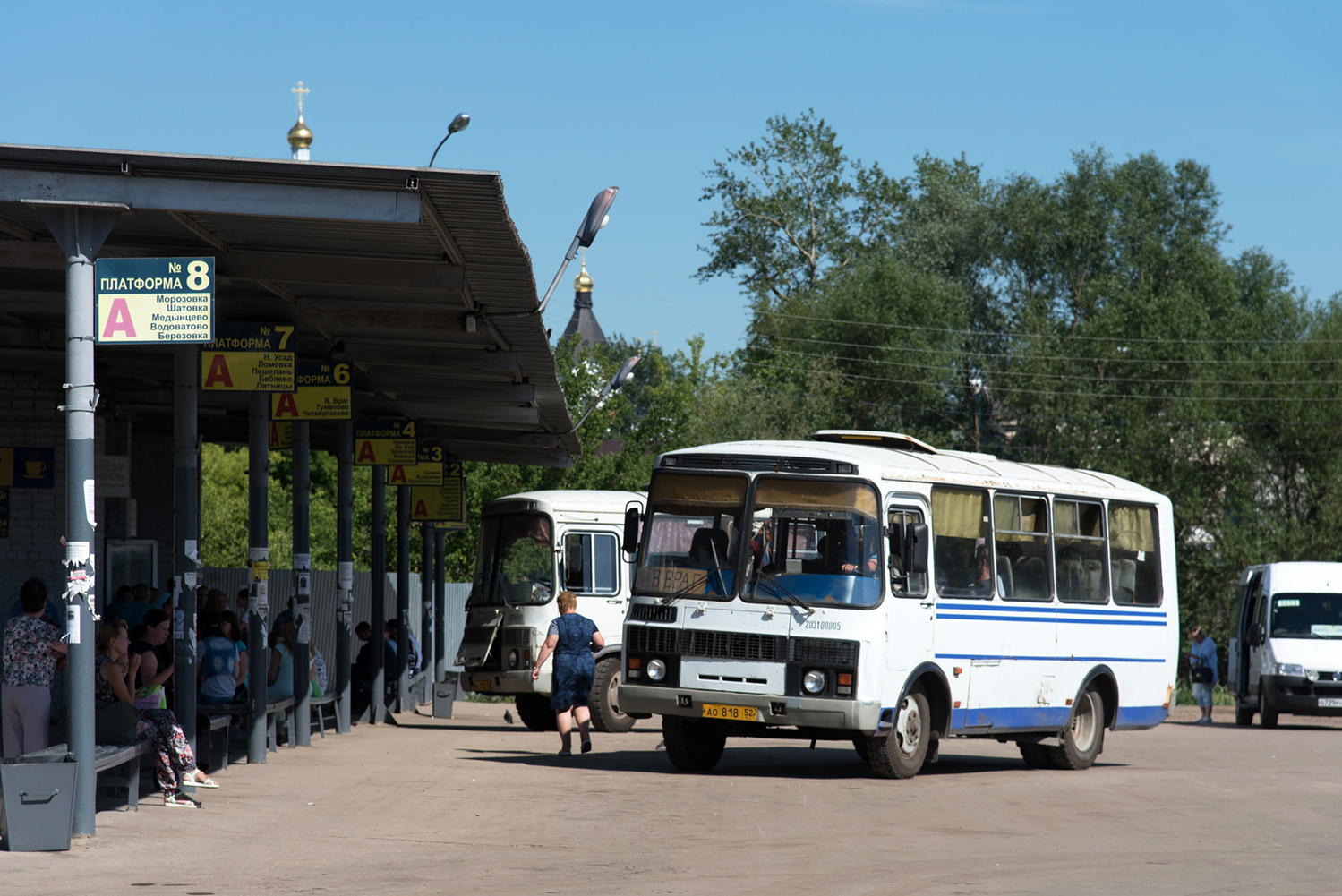 Нижегородская область, ПАЗ-32053 № АО 818 52