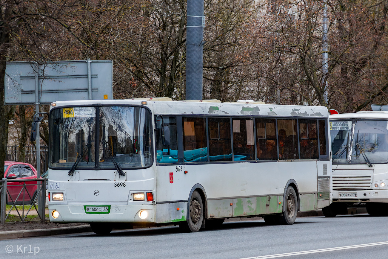 Санкт-Петербург, ЛиАЗ-5293.60 № 3698