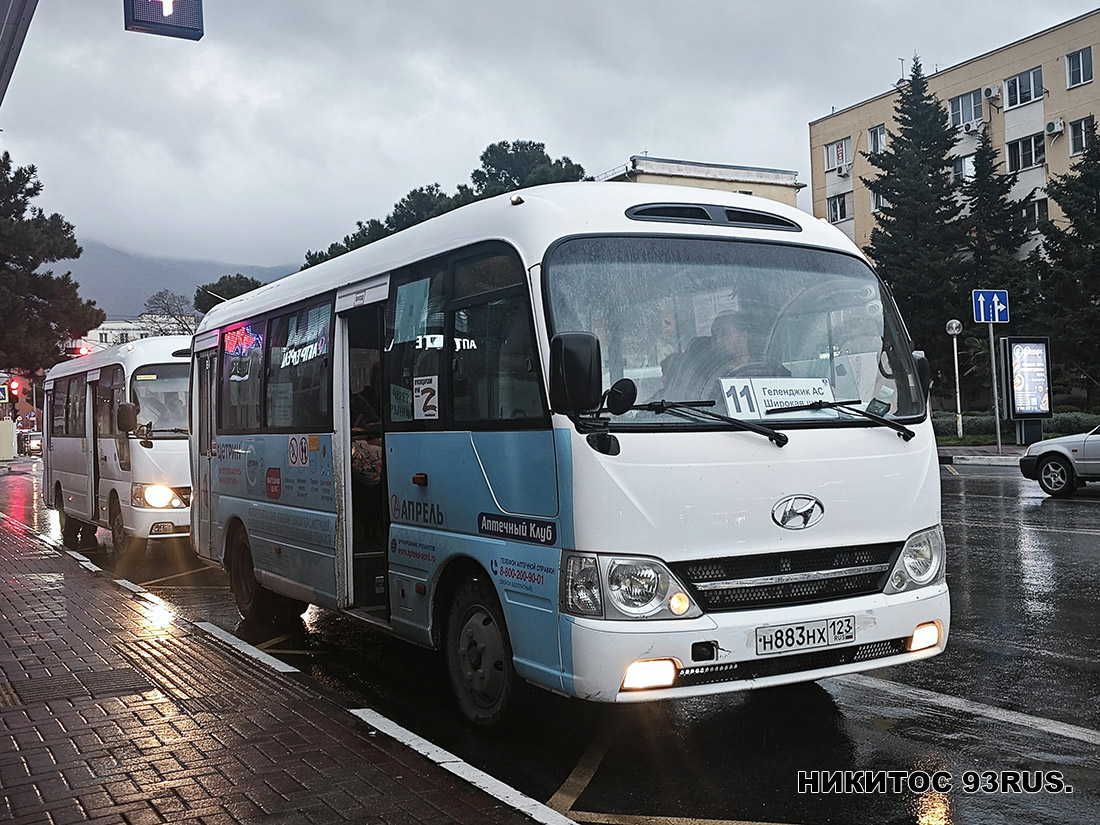 Kraj Krasnodarski, Hyundai County Kuzbass Nr Н 883 НХ 123