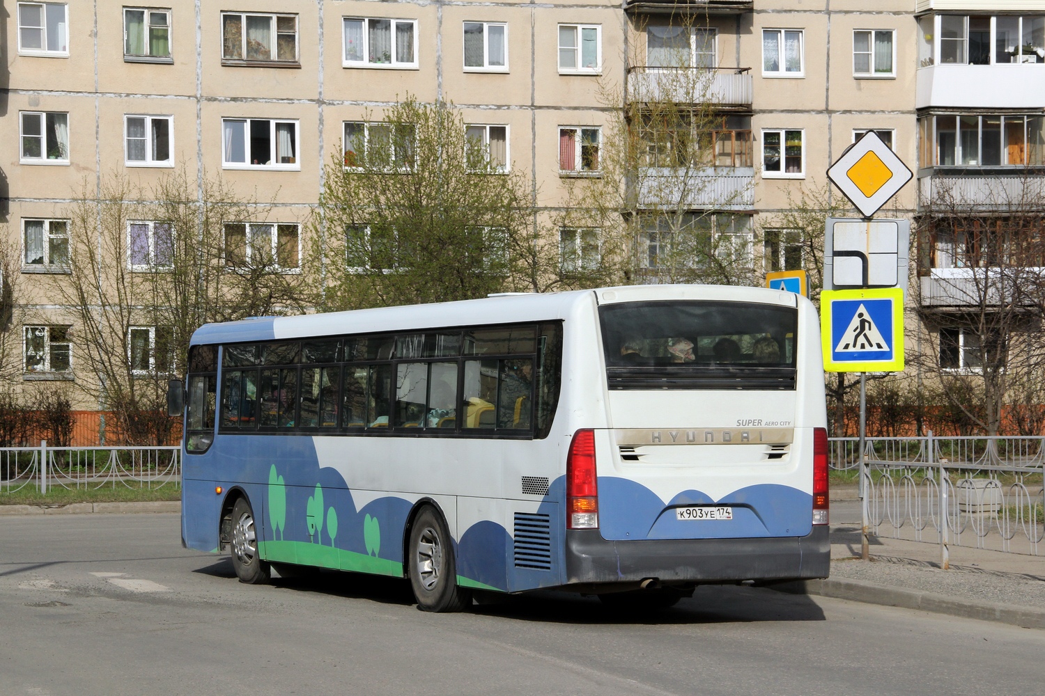 Челябинская область, Hyundai New Super AeroCity 1F/L № К 903 УЕ 174