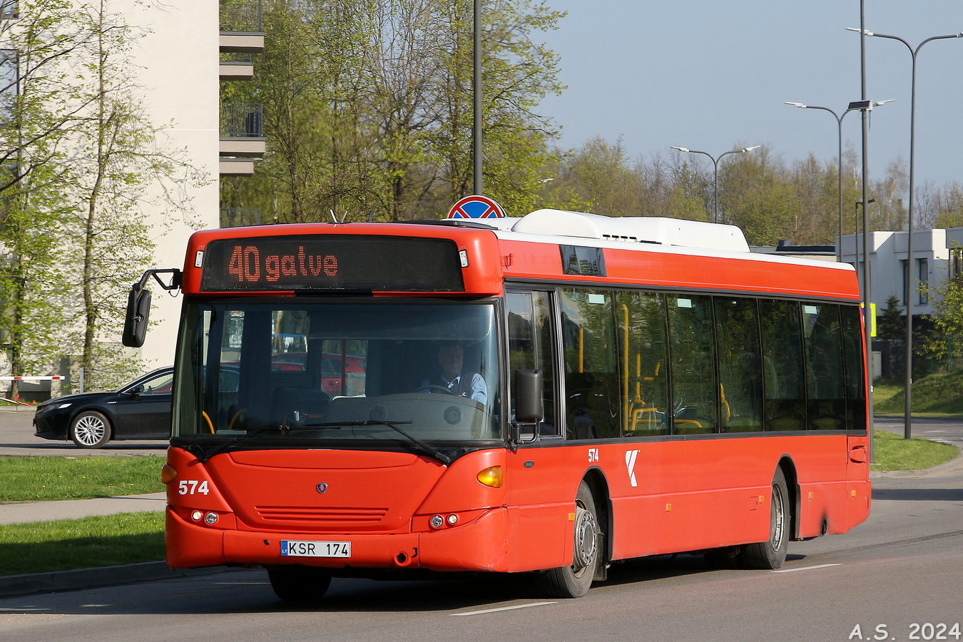 Литва, Scania OmniCity II № 574