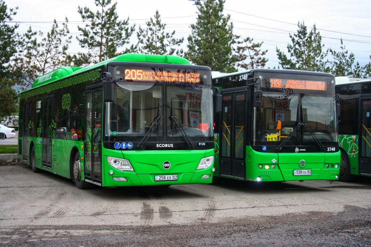 Almaty, Foton BJ6123C6CTD-A1 Nr. 9126; Almaty — Final bus stops