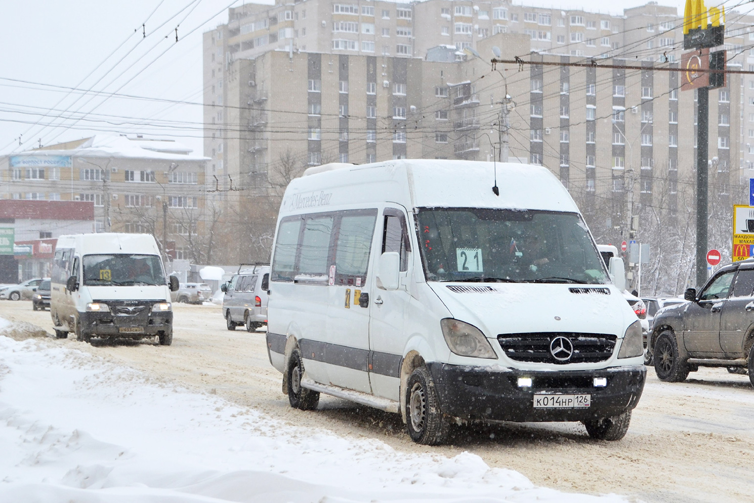 Stavropol region, Mercedes-Benz Sprinter W906 313CDI № К 014 НР 126