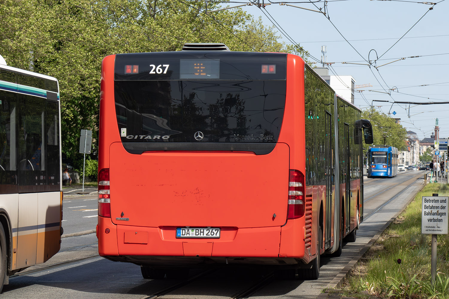 Гессен, Mercedes-Benz O530G Citaro facelift G № 267; Гессен — SEV · Straßenbahn Darmstadt · Schloss <> Griesheim · 15.04.2024 — 05.05.2024