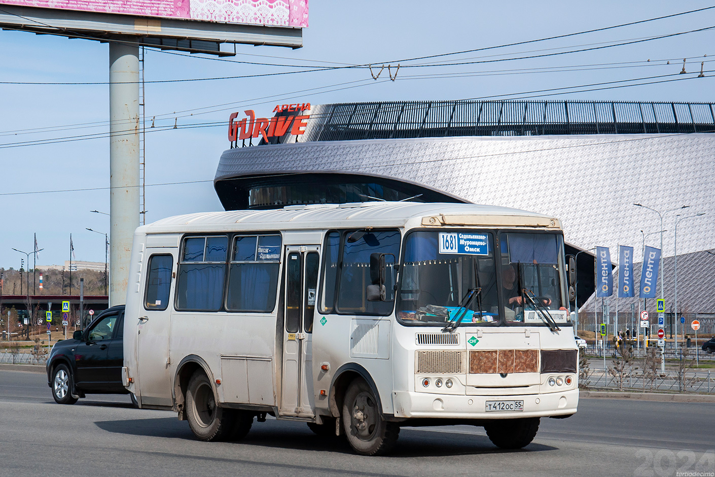 Омская область, ПАЗ-32053 № Т 412 ОС 55