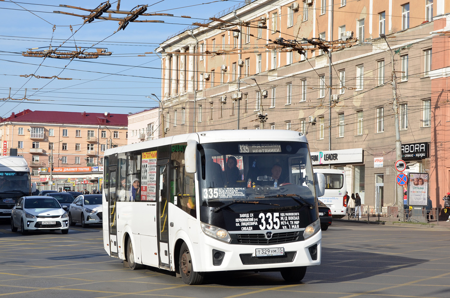 Omszki terület, PAZ-320405-04 "Vector Next" sz.: Т 329 УМ 55