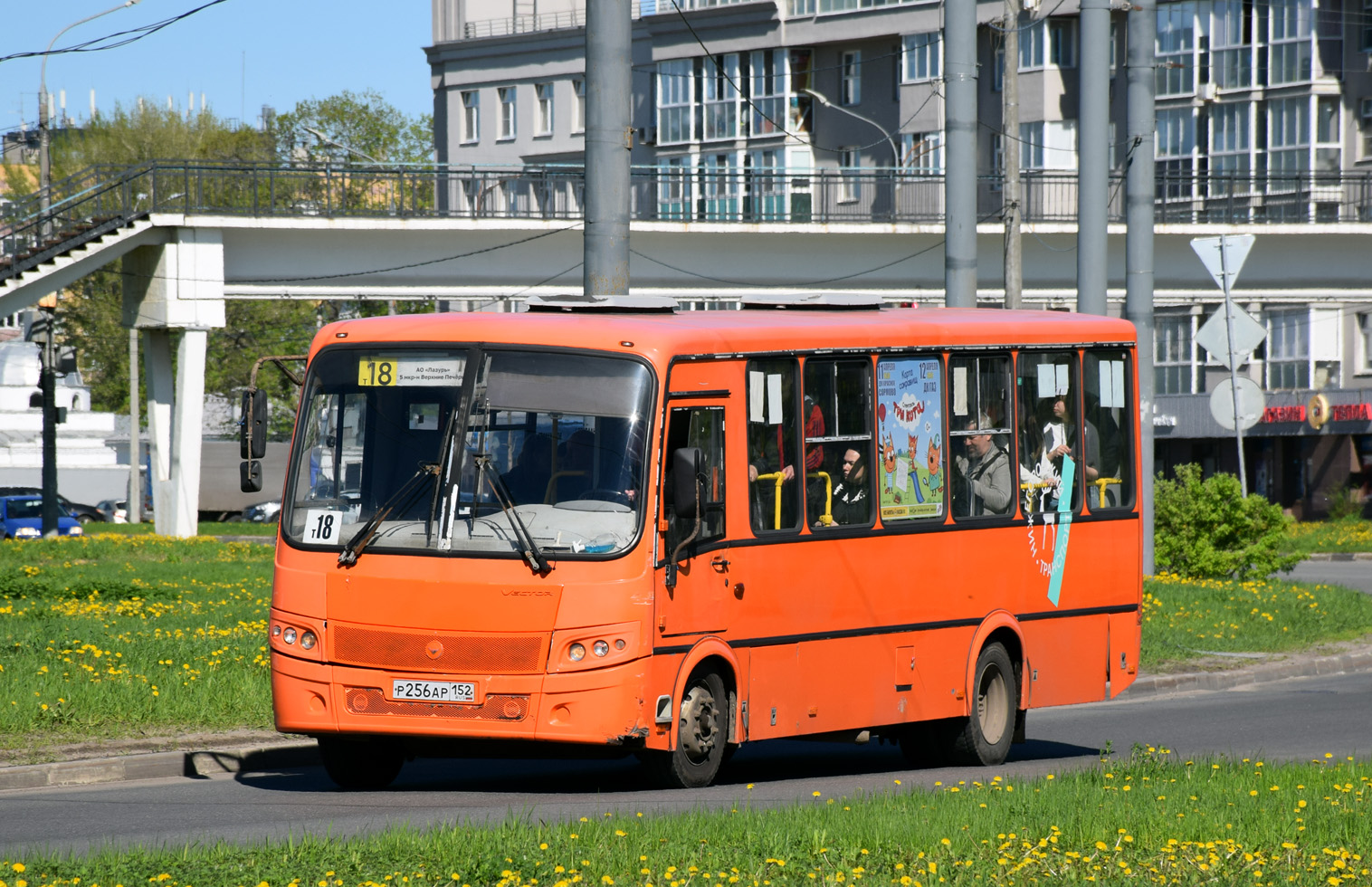 Нижегородская область, ПАЗ-320414-05 "Вектор" № Р 256 АР 152