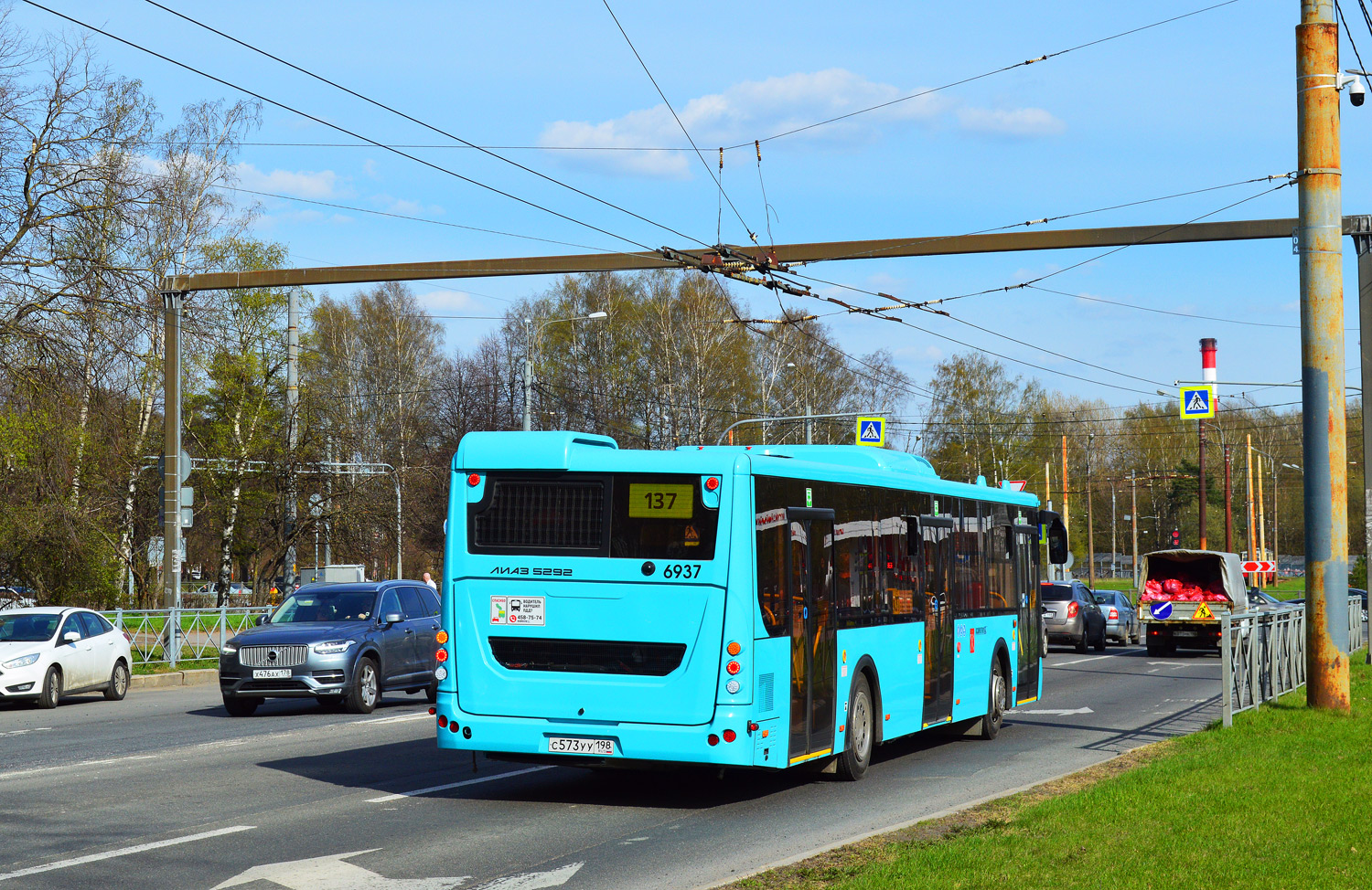 Санкт-Петербург, ЛиАЗ-5292.65 № 6937