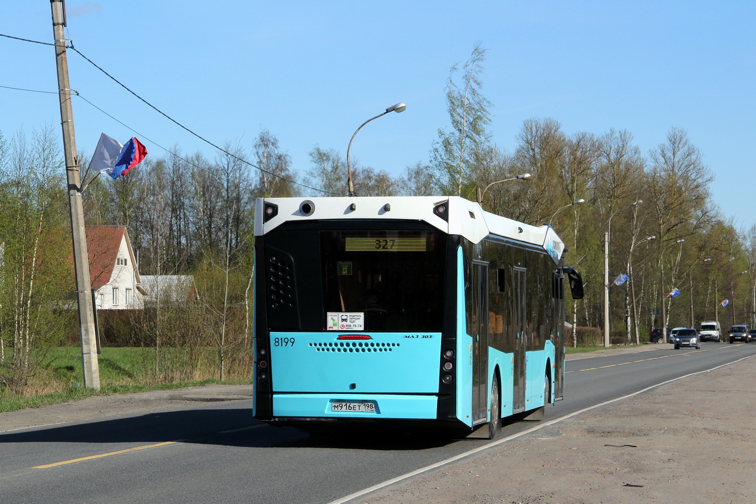 Санкт-Петербург, МАЗ-303.065 № 8199