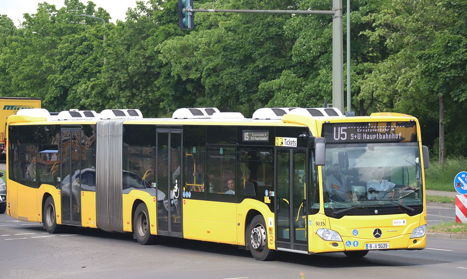 Berlin, Mercedes-Benz Citaro C2 G # 5035; Berlin — SEV · U5 · Hönow <> Wuhletal · 02.04.2024 — 17.06.2024