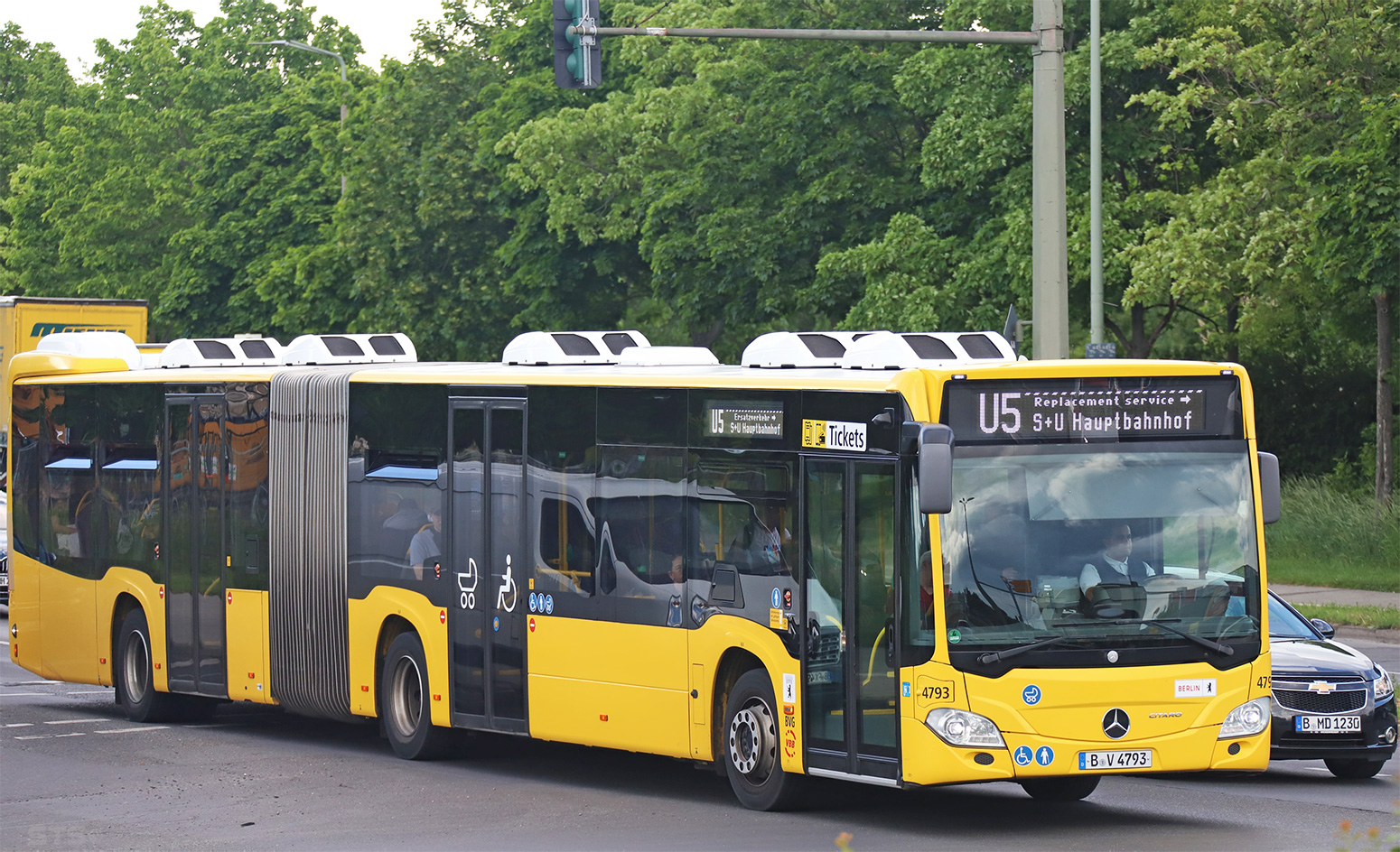 Берлин, Mercedes-Benz Citaro C2 G № 4793; Берлин — SEV · U5 · Hönow <> Wuhletal · 02.04.2024 — 17.06.2024