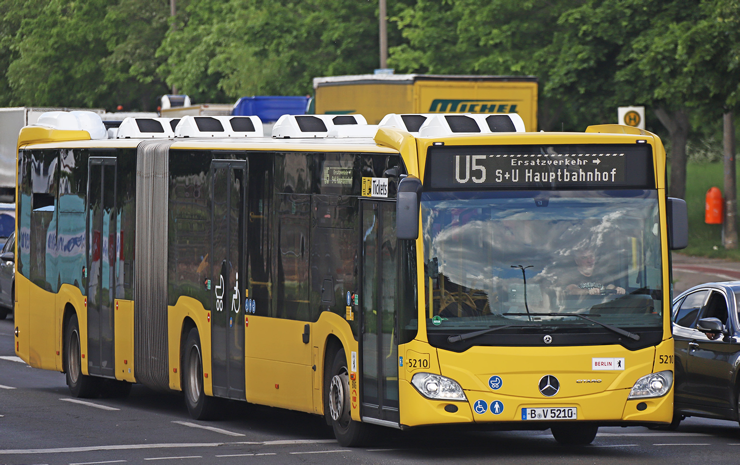 Берлин, Mercedes-Benz Citaro C2 G № 5210; Берлин — SEV · U5 · Hönow <> Wuhletal · 02.04.2024 — 17.06.2024