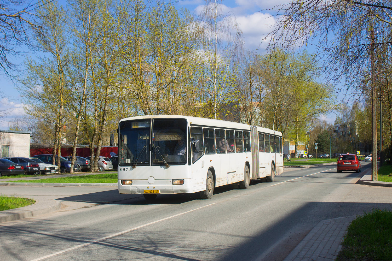 Псковская область, Mercedes-Benz O345G № 697