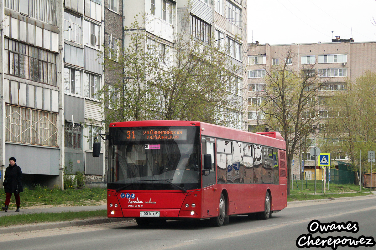 Вологодская область, МАЗ-203.015 № Е 001 НХ 35