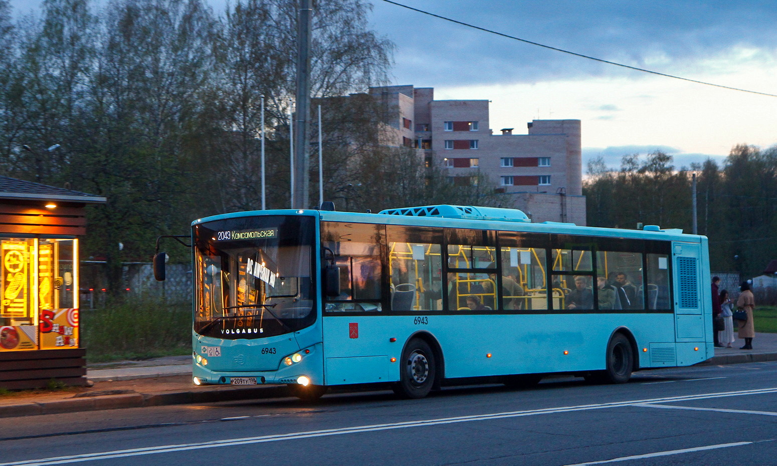 Санкт-Петербург, Volgabus-5270.G4 (LNG) № 6943