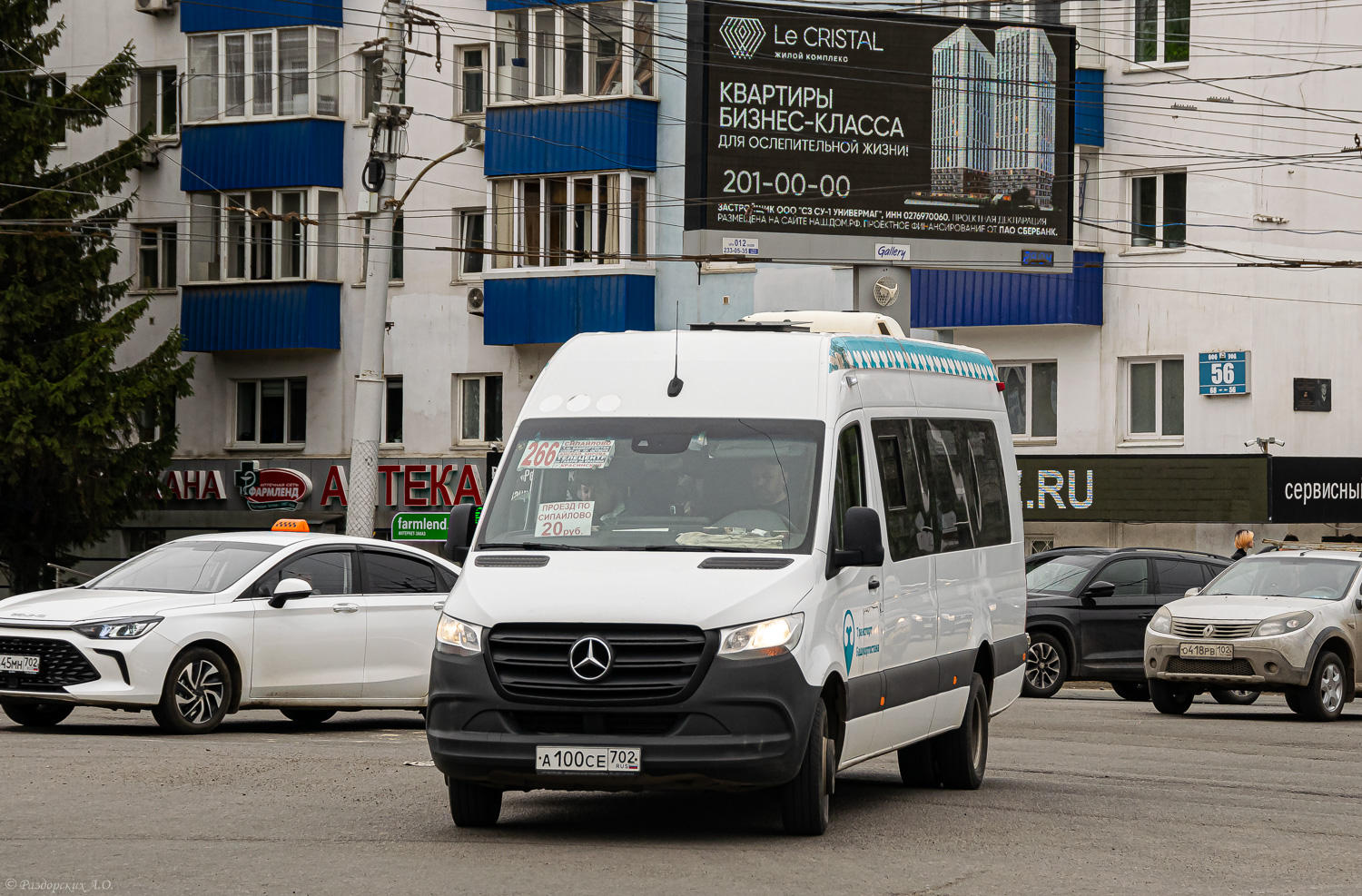 Башкортостан, Луидор-2236XA (MB Sprinter) № А 100 СЕ 702