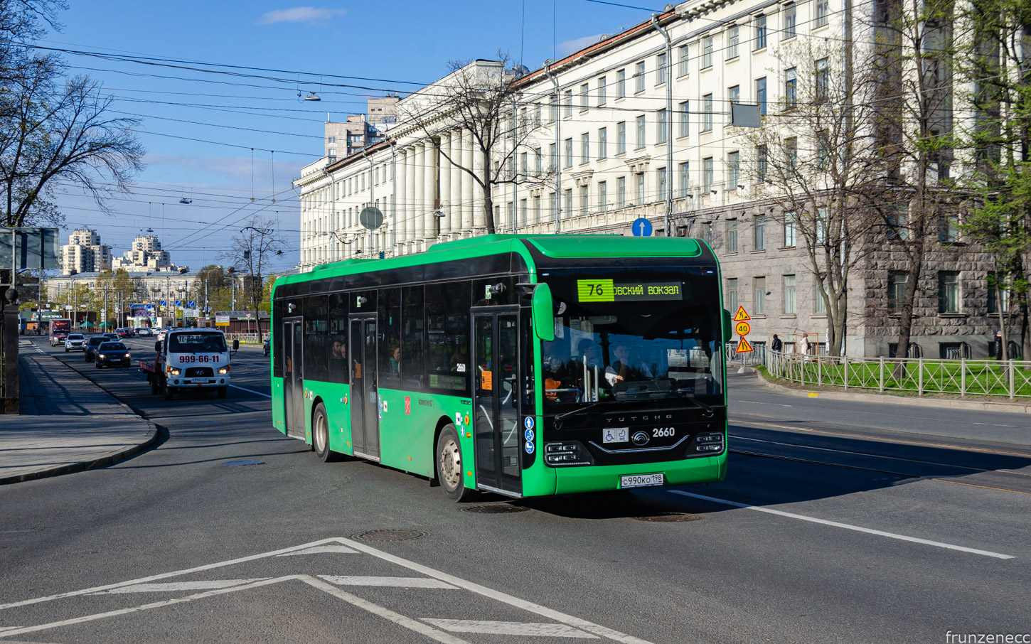 Санкт-Петербург, Yutong ZK6126BEVG № 2660