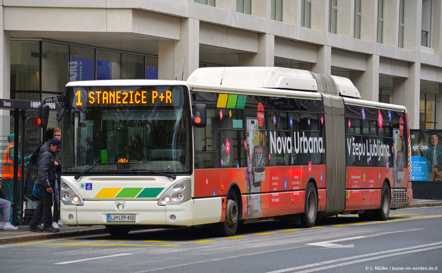 Словения, Irisbus Citelis 18M CNG № 450