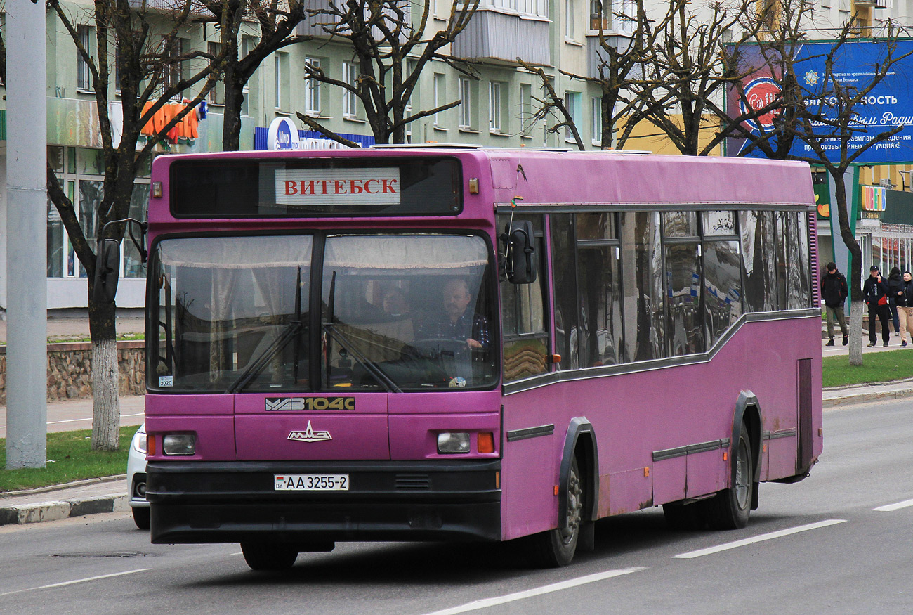 Витебская область, МАЗ-104.С21 № АА 3255-2