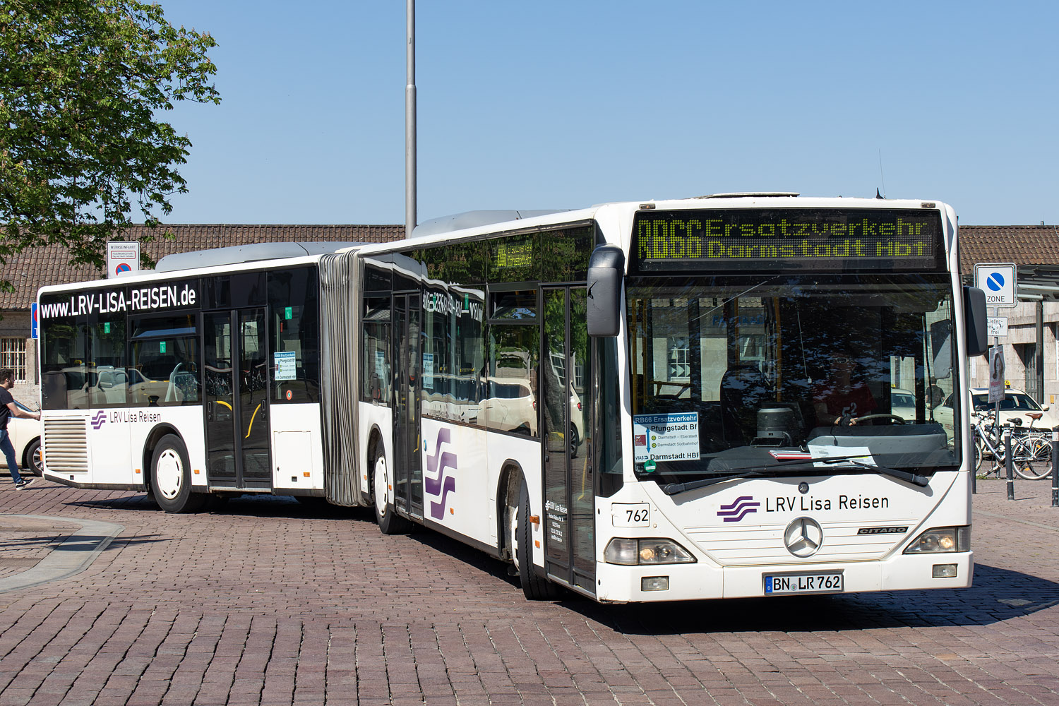 Северный Рейн-Вестфалия, Mercedes-Benz O530G Citaro G № BN-LR 762; Гессен — SEV · Pfungstadtbahn · Darmstadt <> Pfungstadt · 01.05.2024 — 27.07.2024
