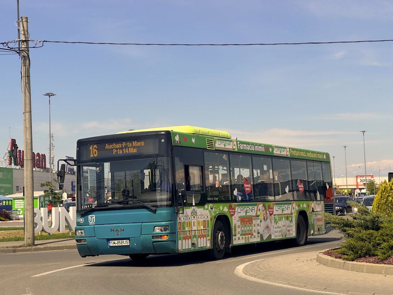 Румыния, MAN A78 Lion's City TÜ EL283 № SM 85 BUS