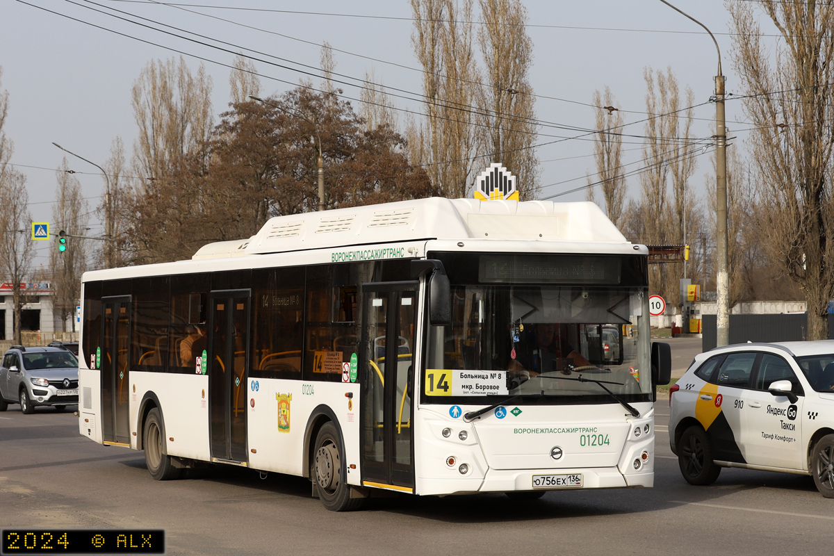 Воронежская область, ЛиАЗ-5292.67 (CNG) № 01204