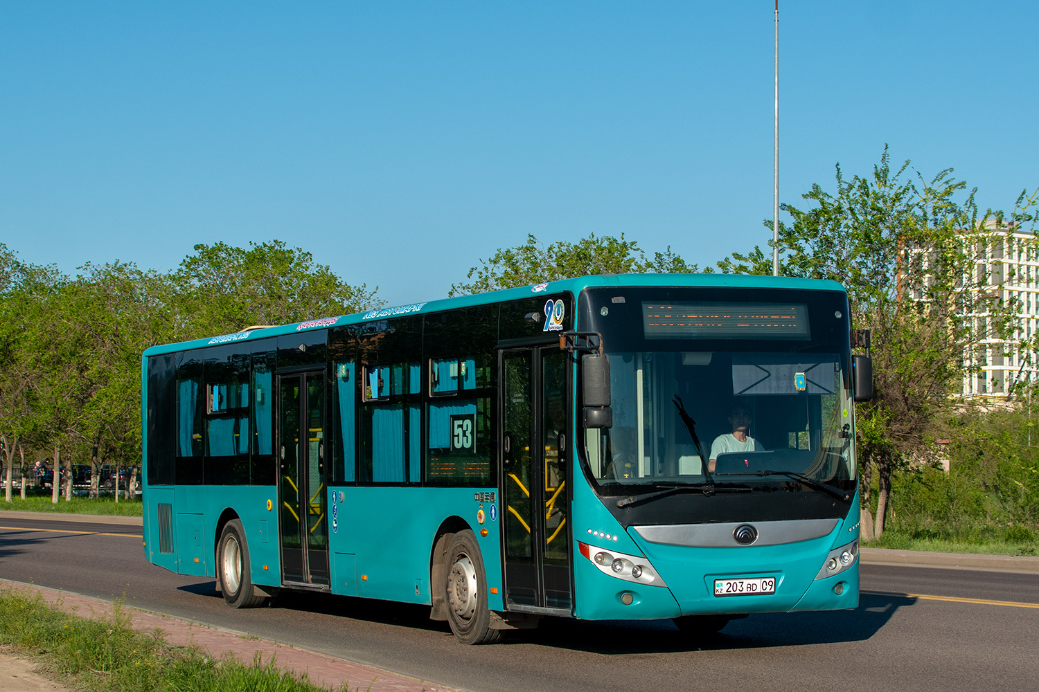 Карагандинская область, Yutong ZK6118HGA № 203 BD 09
