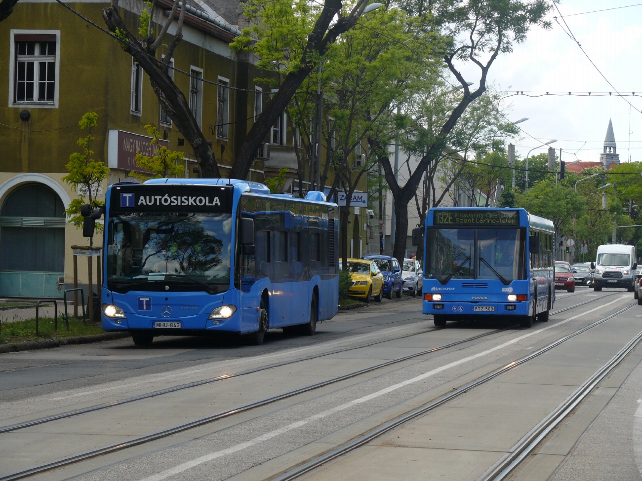 Венгрия, Mercedes-Benz Citaro C2 № MHU-843; Венгрия, Ikarus 412.10A № PTZ-500