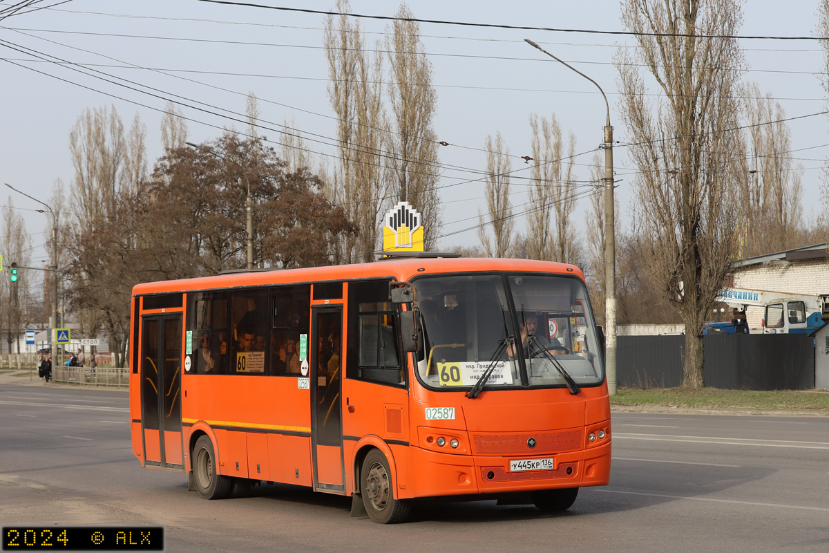 Воронежская область, ПАЗ-320414-04 "Вектор" (1-2) № 02587