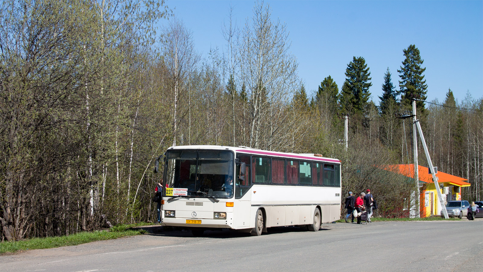 Perm region, Mercedes-Benz O408 Nr. АТ 718 59