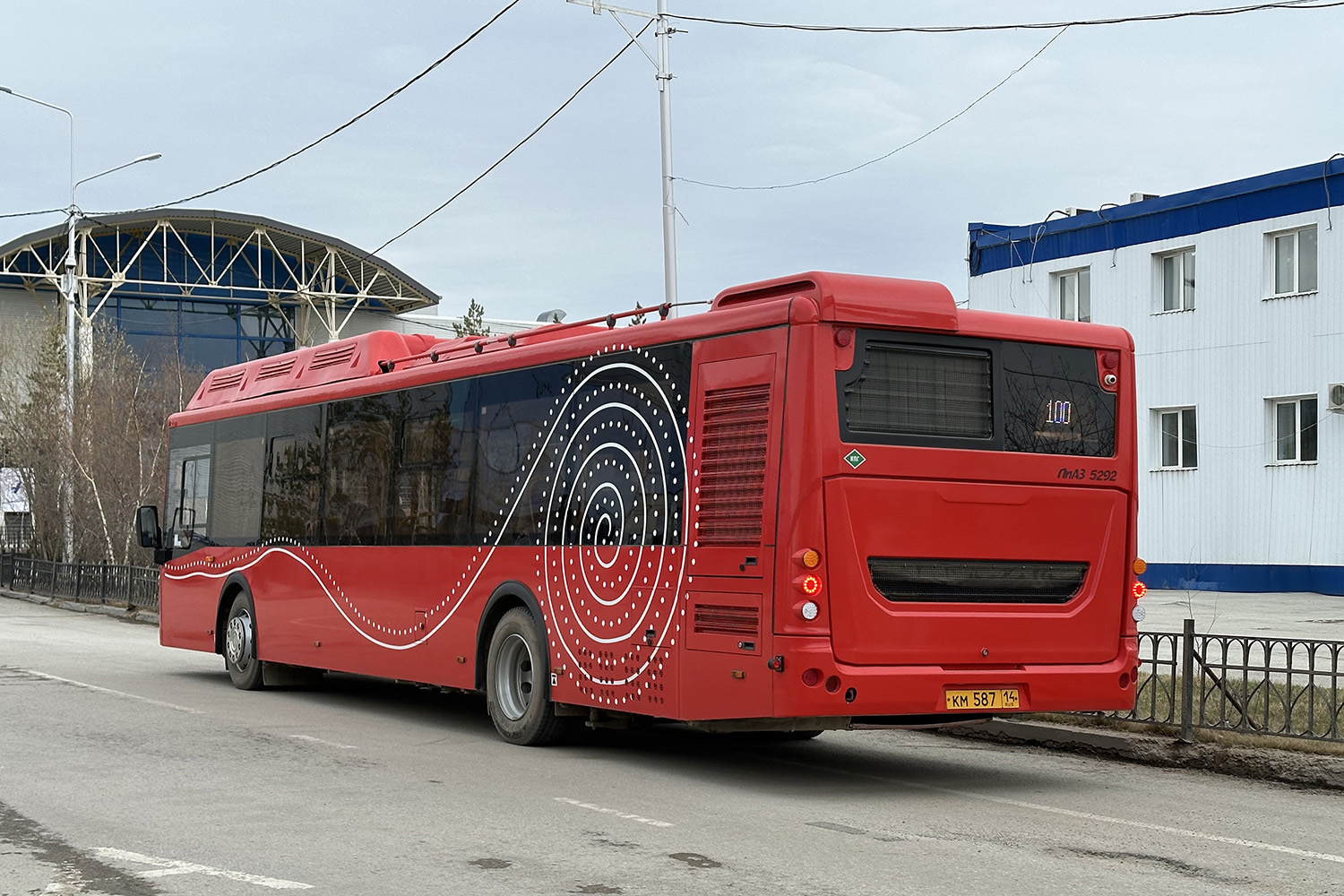 Саха (Якутия), ЛиАЗ-5292.67 (CNG) № КМ 587 14