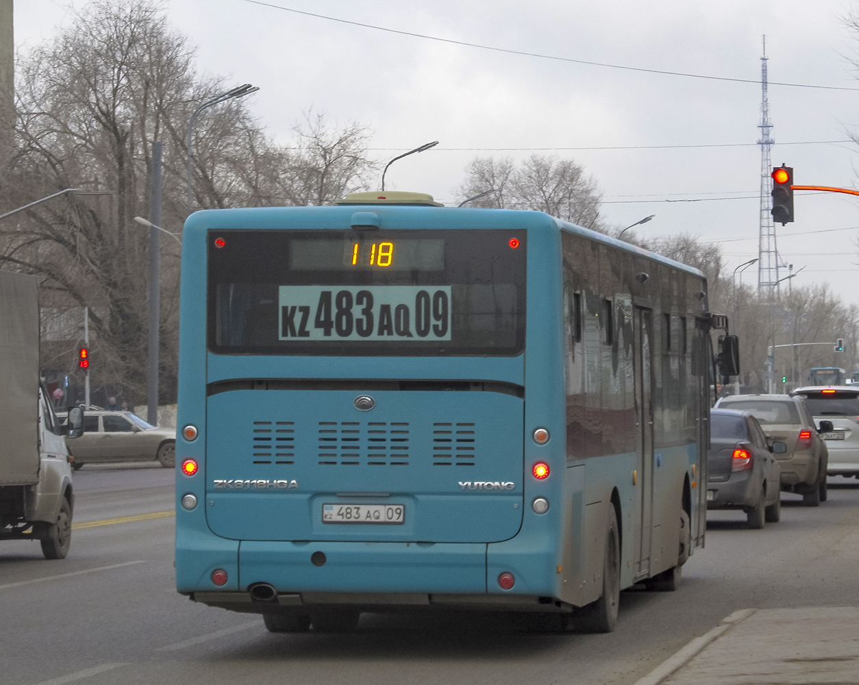 Карагандинская область, Yutong ZK6118HGA (QazTehna) № 483 AQ 09