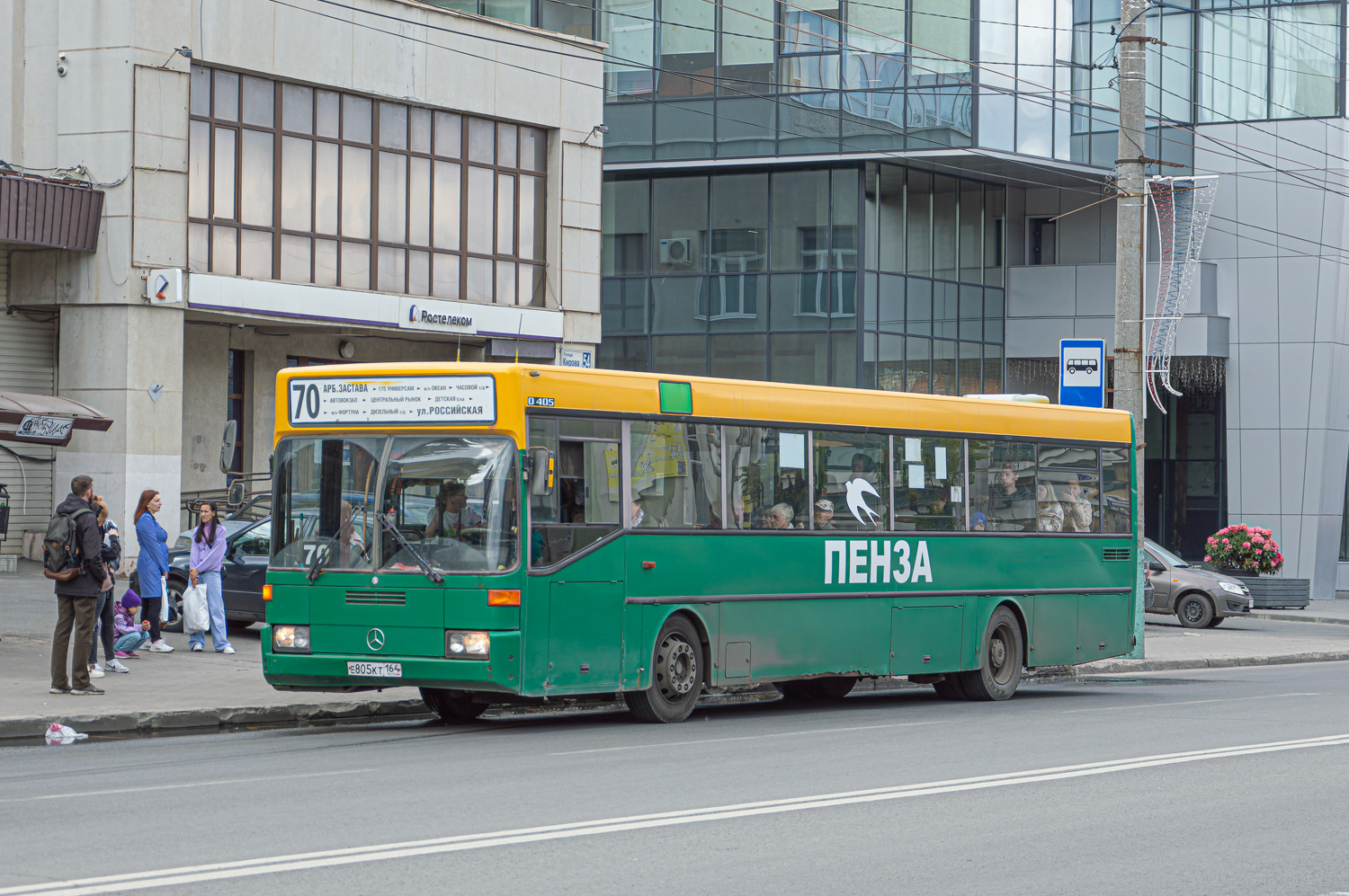 Пензенская область, Mercedes-Benz O405 № Е 805 КТ 164