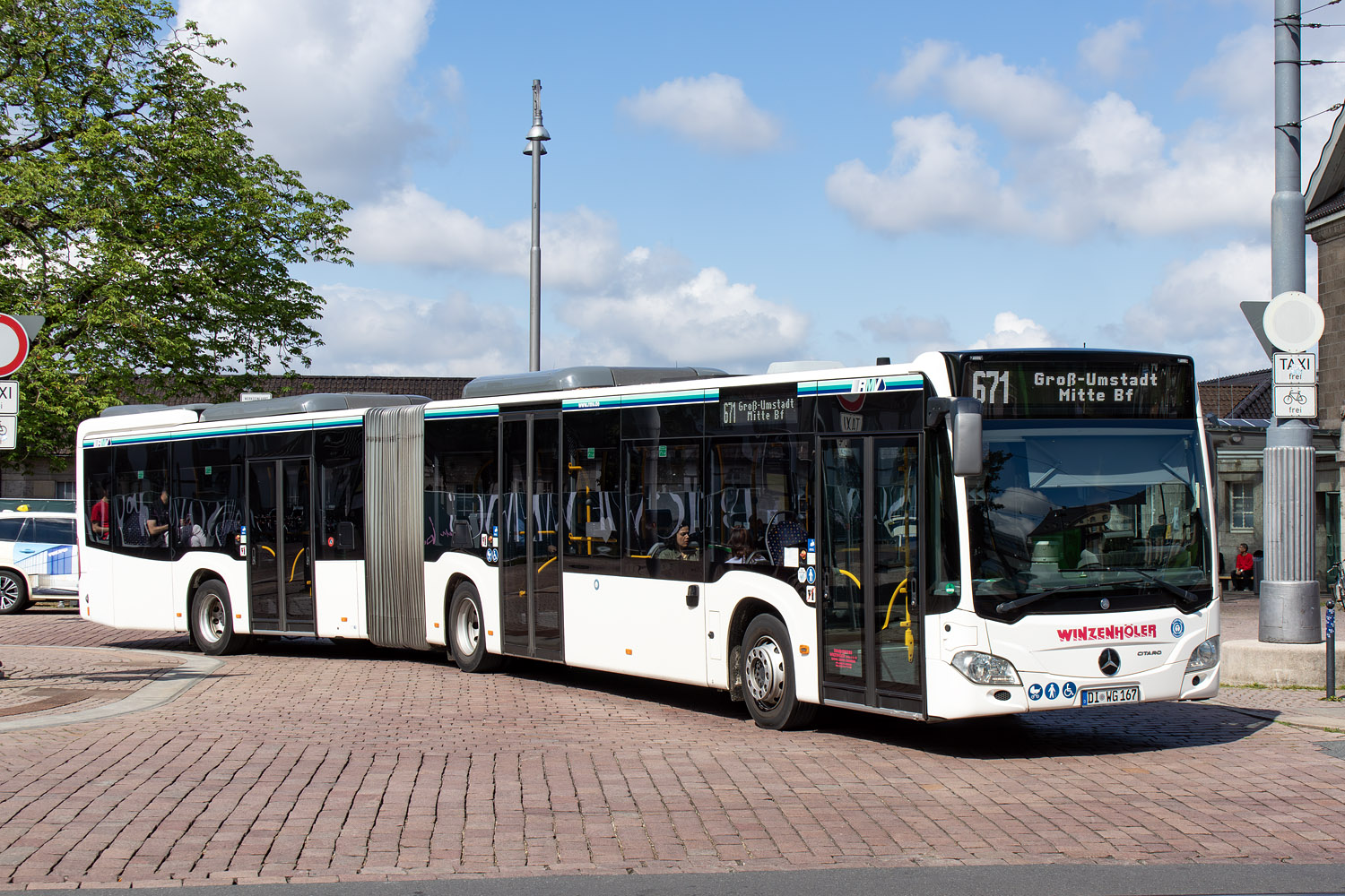 Гессен, Mercedes-Benz Citaro C2 G hybrid № DI-WG 167