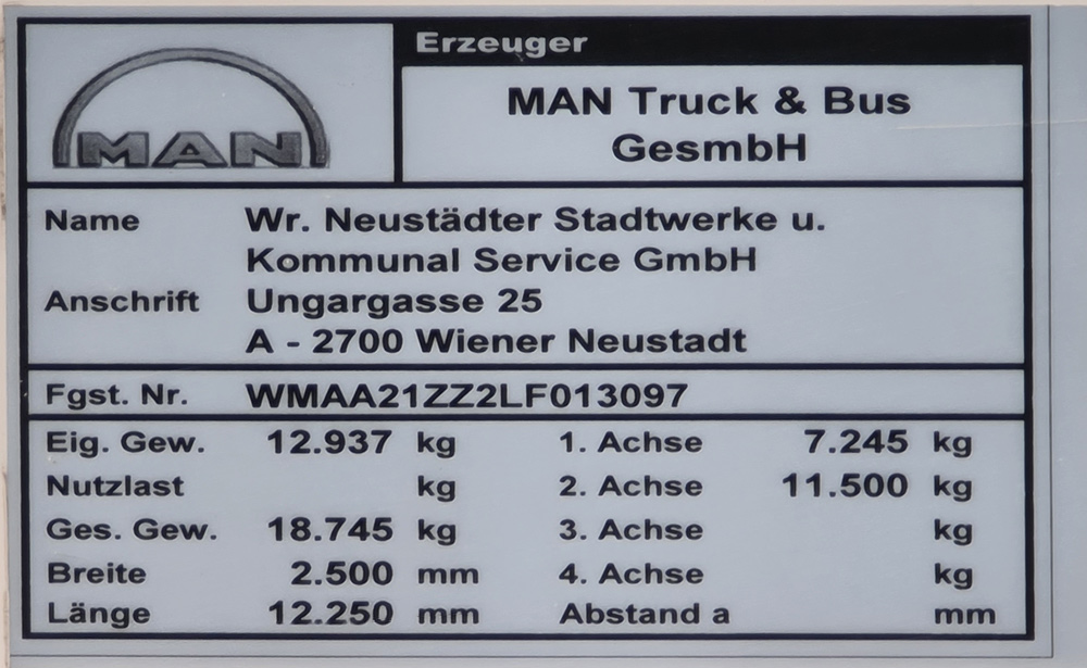 Австрия, MAN A21 Lion's City NL313 CNG № WN 33 VB