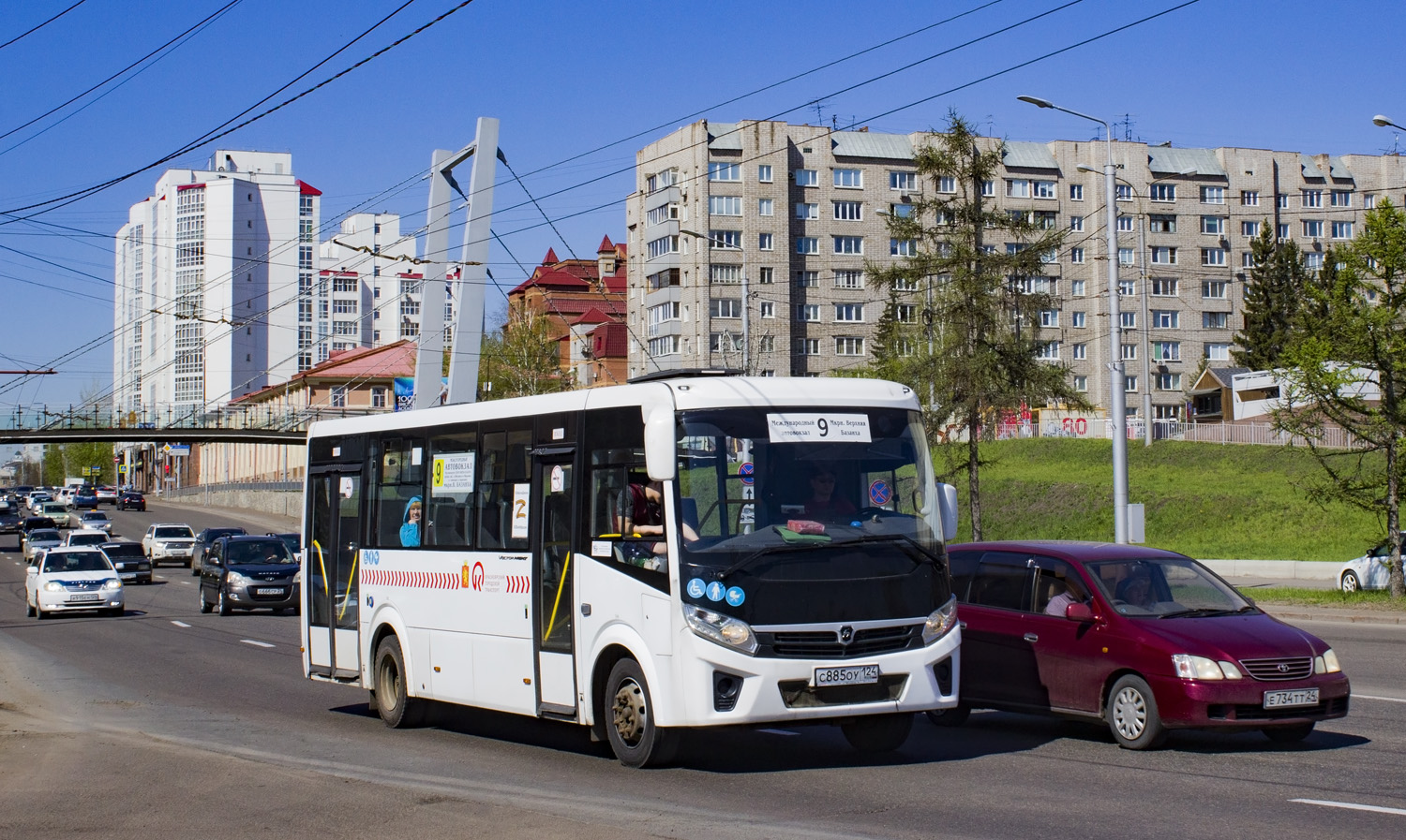 Красноярский край, ПАЗ-320415-04 "Vector Next" № С 885 ОУ 124