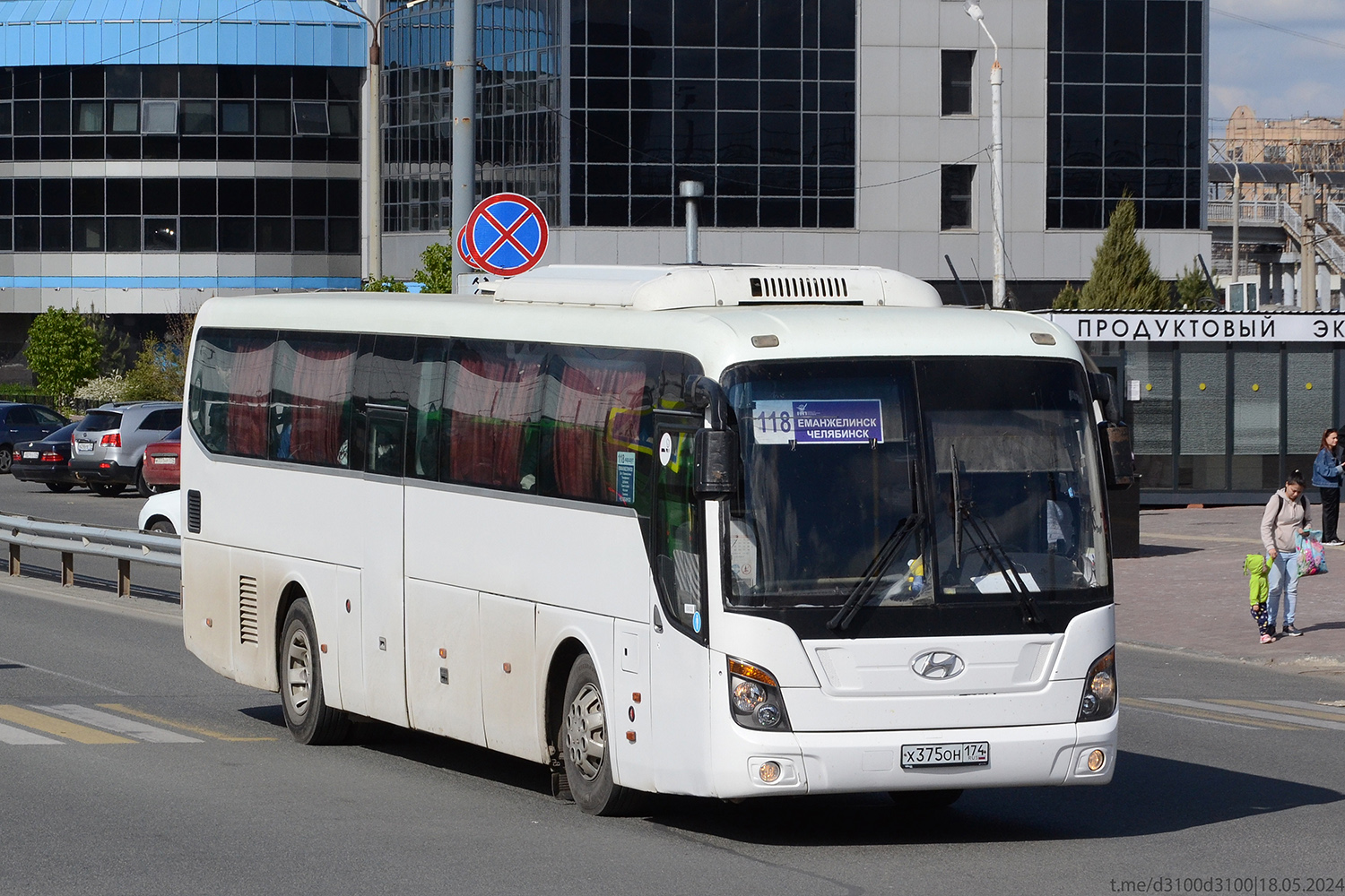 Челябинская область, Hyundai Universe Space Luxury № Х 375 ОН 174